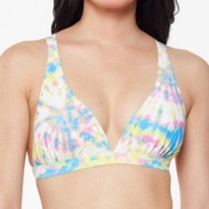 Jessica Simpson Spritz Multi Tie-Dye Bikini Top Size Small